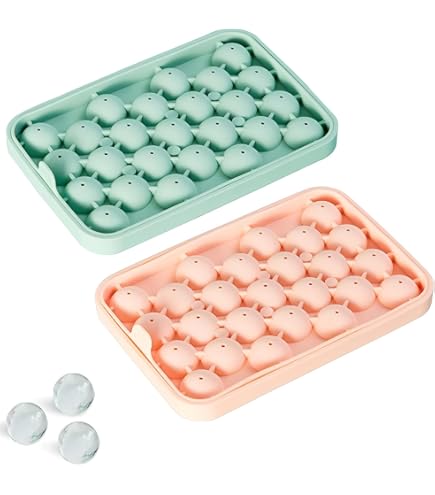 Amazon｜製氷皿 ピンク 丸い氷 製氷器 製氷機 アイスボール 球体 丸氷